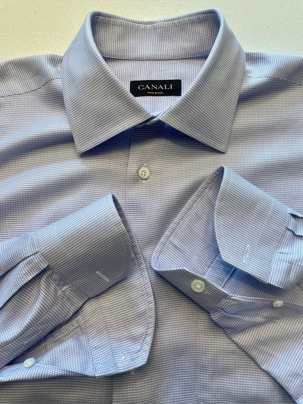 Canali - all cotton dress shirt Size 42 (16.5”neck)